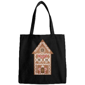 Discover beautifully decorated gingerbread house for XMAS Bags