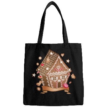 Discover beautifully decorated gingerbread house for XMAS Bags