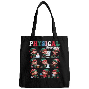 Discover Christmas Gnome Santa Physical Therapy Xmas Bags