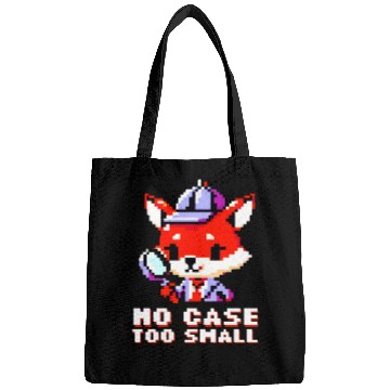Discover Pixel Fox Detective: Retro Mystery Art Bags