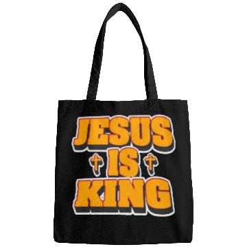 Discover Jesus Is King Love Jesus Christian Christmas Bags