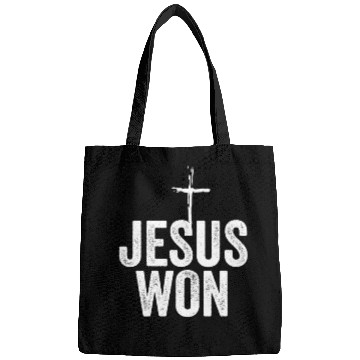 Discover Jesus Won Religious Christian Jesus Holy Cross Bags