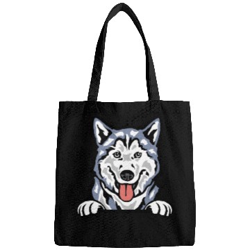 Discover Colored Husky Chronicles: Arctic Elegance Bags