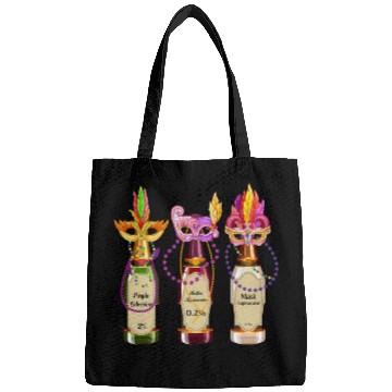 Discover Nurse Bags, Feather Mask Purple Wine Bottle