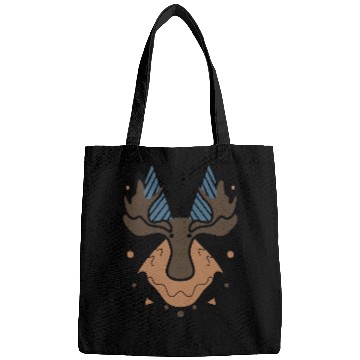 Discover Moose Mountains Design Boho Style Vector 3 Colors Bags