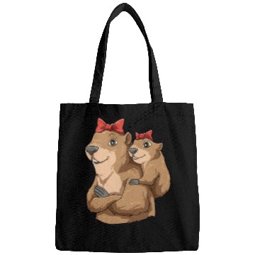 Discover Groundhog Marmot Mom for a Marmot lover groundhog Bags