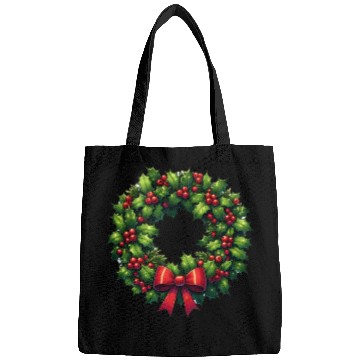 Discover Festive Foliage: Classic Christmas Wreath Bags