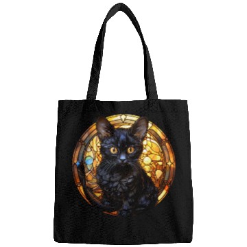 Discover Bombay kitten in stained glass Bags