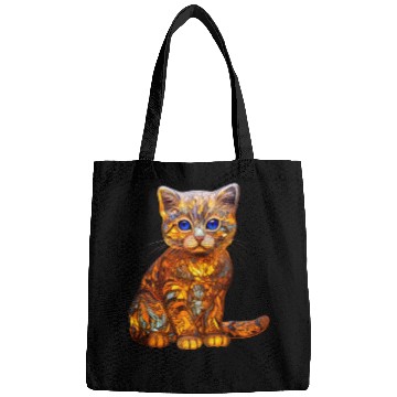 Discover Stained Glass Scottish Fold kitten Bags
