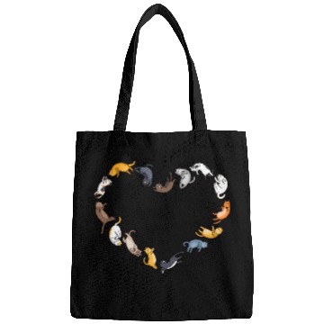 Discover Cat lover s heart Bags