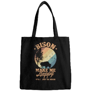 Discover Bison make my Happy Environment Animal Bags