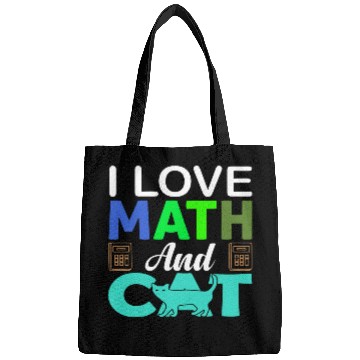 Discover I Love Math And Cats lover Bags