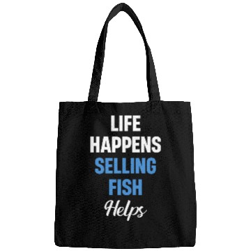 Discover Life Happens Selling Fish Helps Vendor Trading Bags