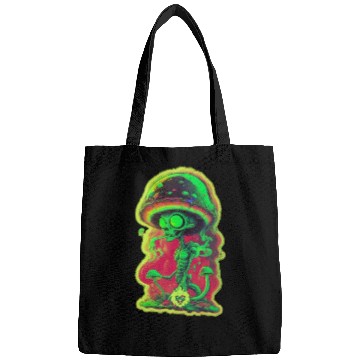 Discover Psychedelic mushroom alien Bags