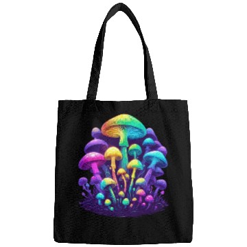 Discover Psychedelic Colorful Mushroom Bags