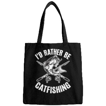 Discover Id Rather Be Catfishing Catfish Angler Noodler Bags