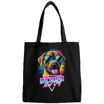 Discover Retro Wave Boxer Hot Dog Bags
