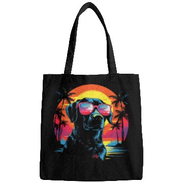 Discover Retro Wave Labrador Dog Bags