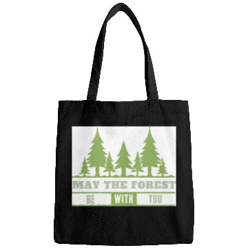 Discover May The Forest Be With You Bags