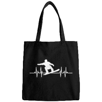 Discover Heartbeat Snowboarding Lover Gift Bags