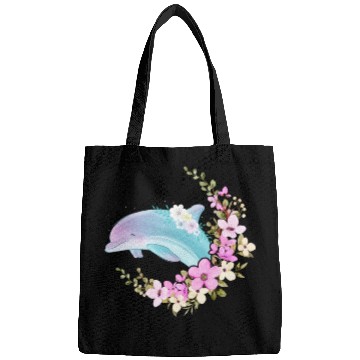 Discover Dolphin Flower Floral Bags