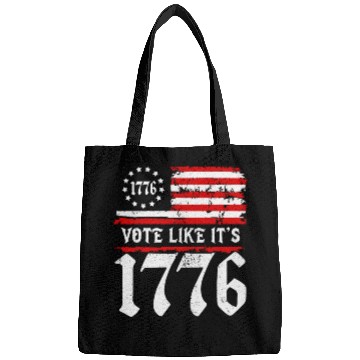 Discover Vote Like It's 1776 Patriotic American Flag Voter Bags