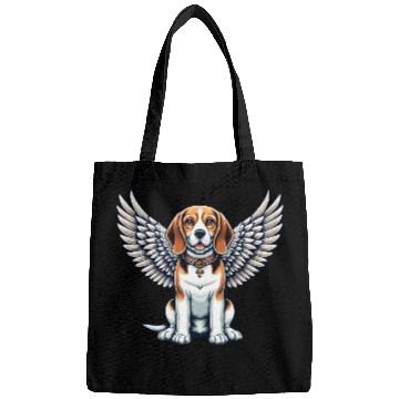 Discover Beagle Angel - Adorable Dog with Wings Bags