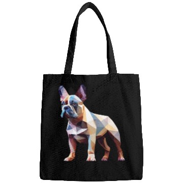 Discover French bulldog, polygon dog,polygon art Bags