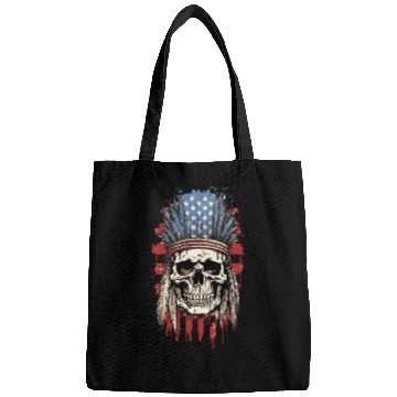 Discover Skull Indian Chief Native American USA Bags