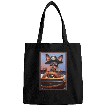 Discover Pirate Miniature Pinscher Bags