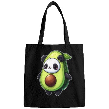 Discover Panda in avocado costume Bags
