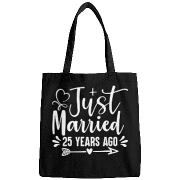 Discover Just Married 25 Years Ago 25Th Wedding Anniversary Bags
