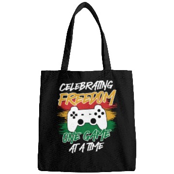 Discover Controller Celebrating Freedom One Game at a Time Bags