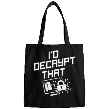 Discover I'd Decrypt That Funny Cyber Security Software Bags