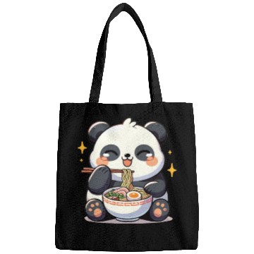 Discover Cute Panda Eats Ramen Noodles Pandas Ramen Bags