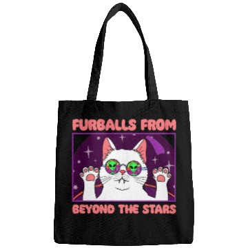 Discover Cat Alien, Aliens, UFO, UAP, Space Unknown Flight Bags