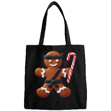Discover Funny Ninja Gingerbread Man Cookie Candy Cane Bags