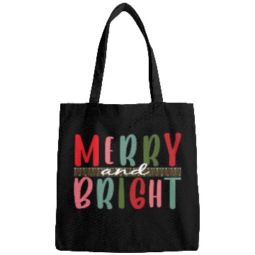 Discover Womens Merry and Bright Christmas Tree Bags