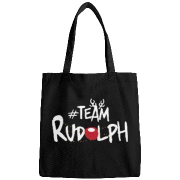 Discover Team Rudolph Funny Christmas Reindeer Lover Meme Bags