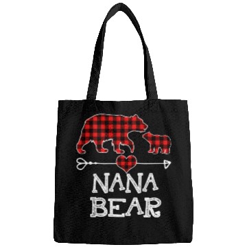 Discover Nana Bear Pajama Red Plaid Buffalo Family Bags