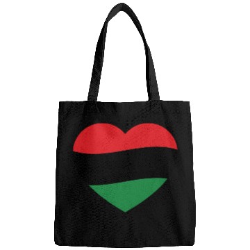 Discover Pan African Flag Love Heart Bags