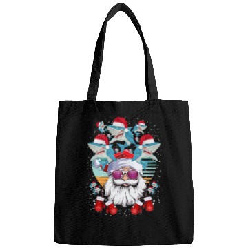 Discover Santa Claus Shark Christmas Bags