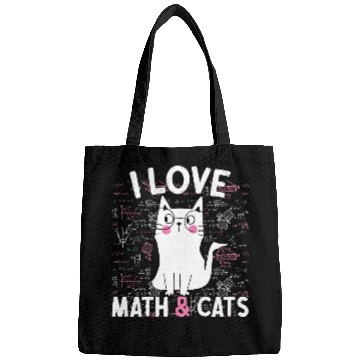 Discover I Love Math and Cats Feline Lover Bags