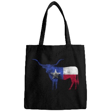 Discover Texas Flag Texas Flag Longhorn Bull Tx Bags