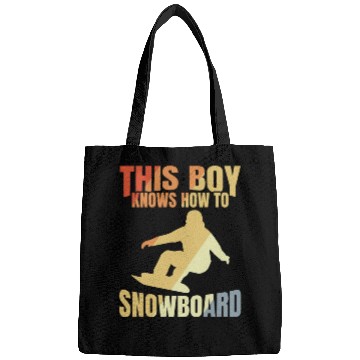 Discover Funny Snowboarding Boy Bags