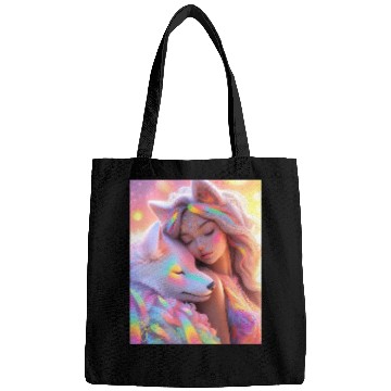 Discover Rainbow Friends - White Wolf and Girl Bags