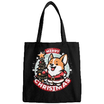 Discover Retro Christmas Corgi Gifts For Dog Lovers Bags