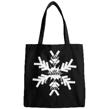 Discover White Snowflake Warm Wishes Bags