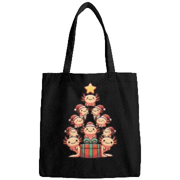 Discover Axolotl Christmas Tree Merry Christmas Bags