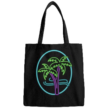 Discover Vacation Bags, Neon Palm Trees Bags, Gift For